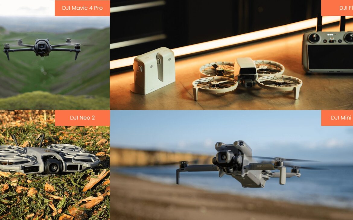 Рекомендуемые дроны DJI для медиасъемки
